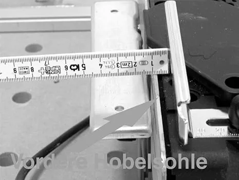 Réglage de la profondeur de feuillure