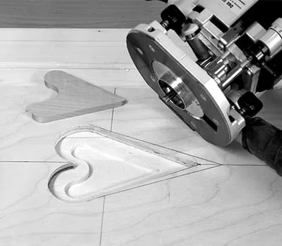 Onregelmatige houtgaten herstellen