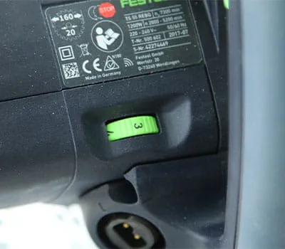 Toerentalstand instellen