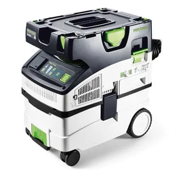 Ter bescherming van de gebruiker en de machine moet beslist met een afzuigapparaat worden gewerkt