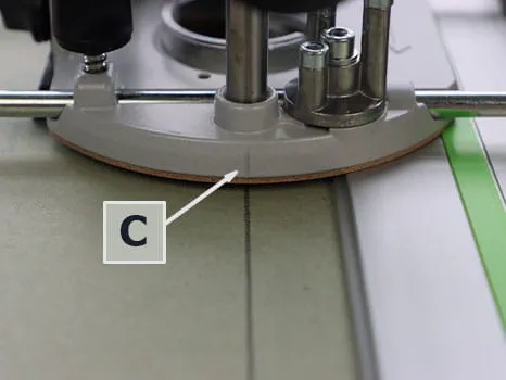 Geleiderail afstellen