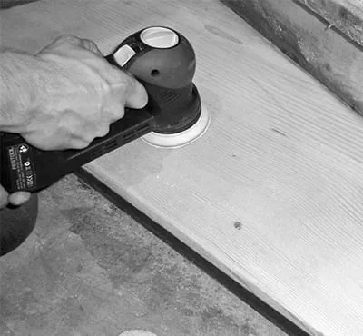 Ponçage ultérieur de toutes les surfaces