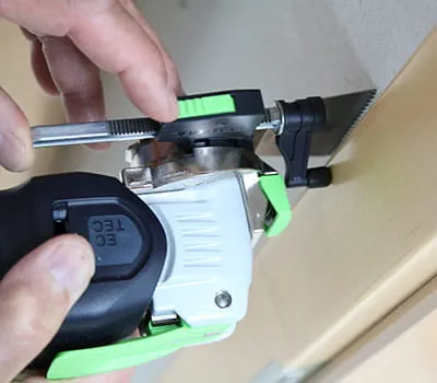 Diepteaanslag instellen