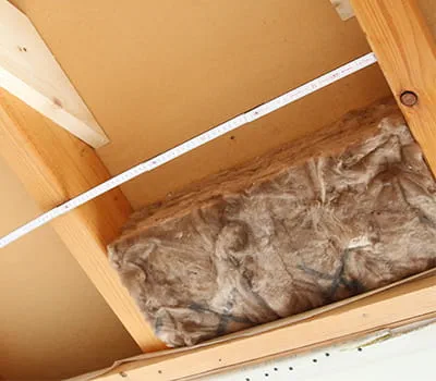 Meten van de breedte van het vak