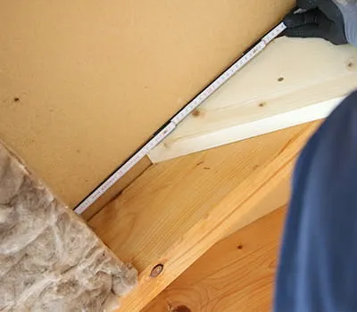 Restmaat van de tang meten.