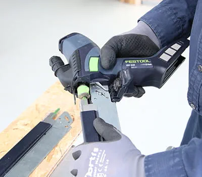 Zaaggarnituur wisselen