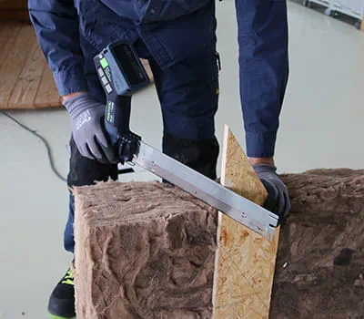 Schuine zaagsnede uitvoeren