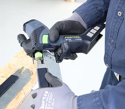 Zaaggarnituur wisselen