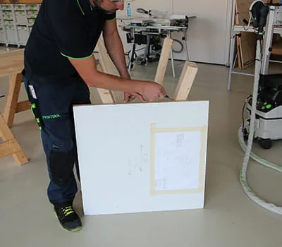 Delen van de poten markeren