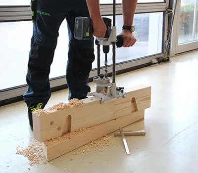 Langsliggers extra van boorgaten voorzien