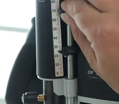 Freesdiepte instellen