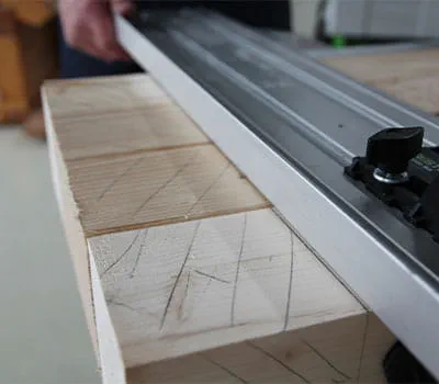 Positionnement du rail de guidage