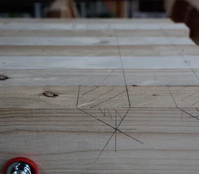 Positionnement du bois