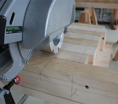 Installation de l'outil à moiser