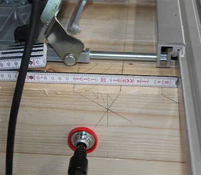 Montage du guide parallèle