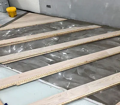 Réalisation des surfaces de collage