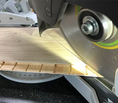 Régler la Kapex sur 45°