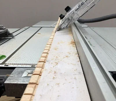 Découper la partie opposée