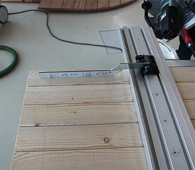 Geleiderail afstellen