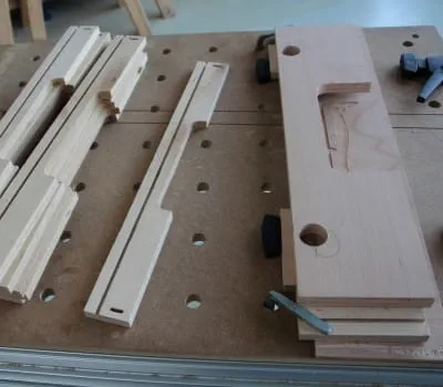 Afgewerkte voorste tukken