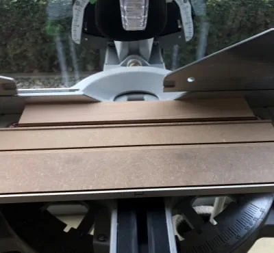 Mise en place sur la scie