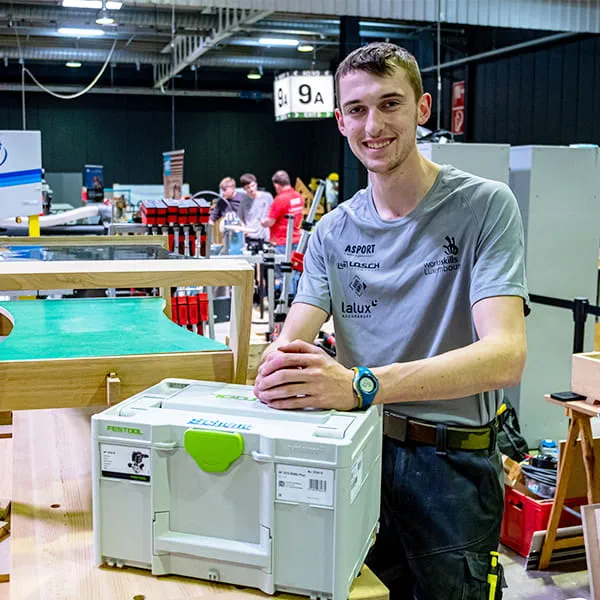 Corentin Delhalle (Schrijnwerkerij) "De steun van sponsors als Festool is van vitaal belang!"