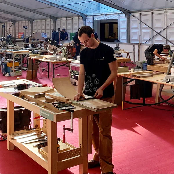 Etienne François (meubelmaker) "Ik vond mijn eerste ervaring in 2022 met Festool gereedschap geweldig".