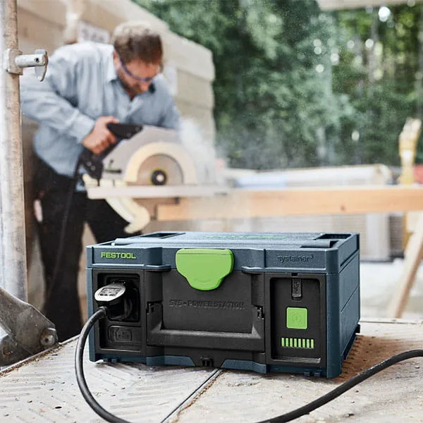 Het nieuwe SYS-PowerStation in gebruik op de bouwplaats. 