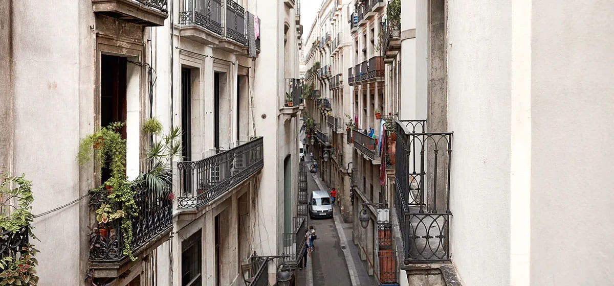 Une façade à Barcelone