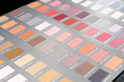 Tintelijn biedt een breed scala aan verschillende kleuren voor verwerking aan