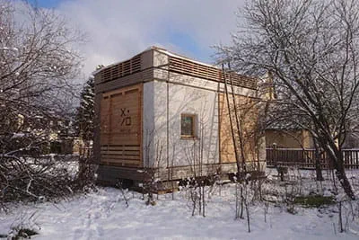 Een afgebouwd vivihouse