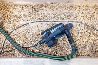 De Festool schaafmachine in actie