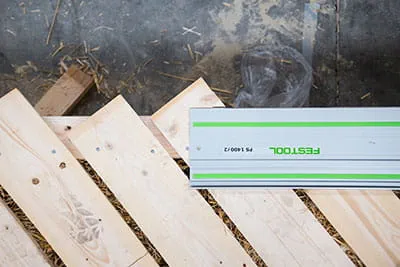 De Festool geleiderail in actie