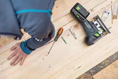 De Festool decoupeerzaag in actie